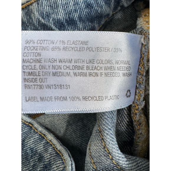 Women's Wild Fable high rise baggy Jeans Size 2/26R Blue Distressed ripped - Picture 7 of 12